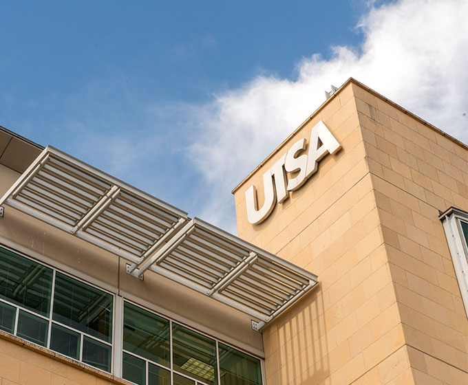 UTSA logo on building